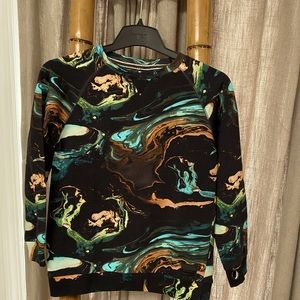 Munster Kids sweatshirt with marble print.